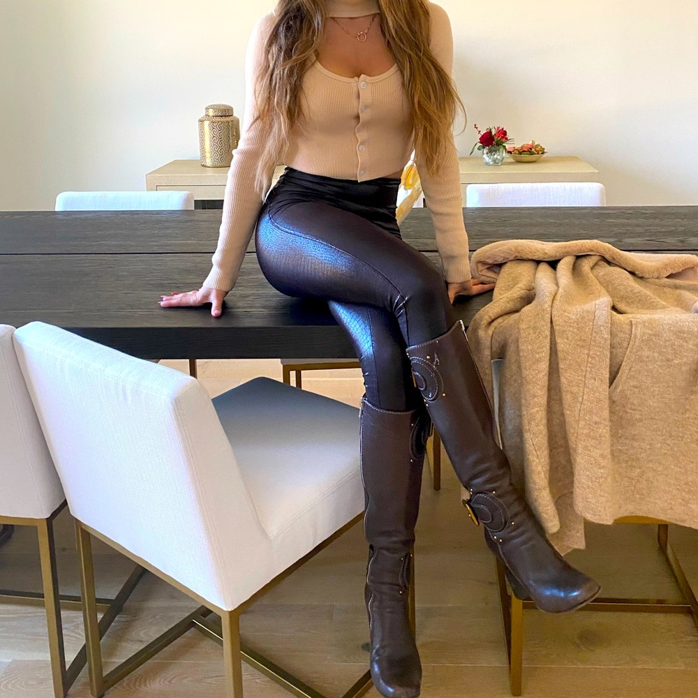 Leather Chloe boots
